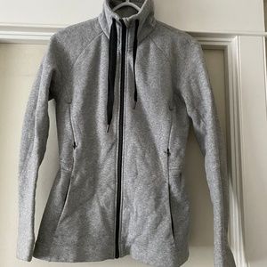Grey lululemon fleece zip-up